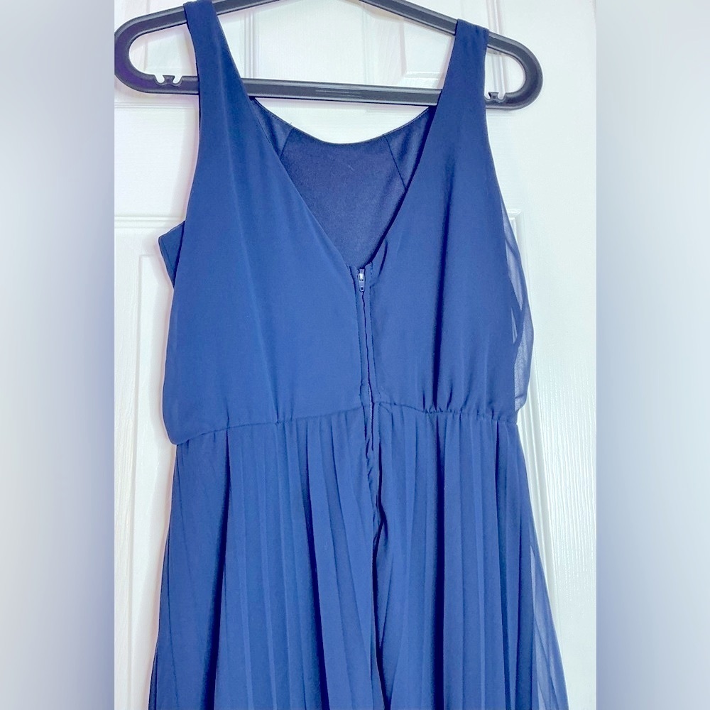 B Darlin Blue Off Shoulder Maxi Sundress - Picture 7 of 12
